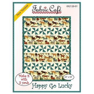 Fabric Cafe Happy Go Lucky 3-Yard Quilt Pattern