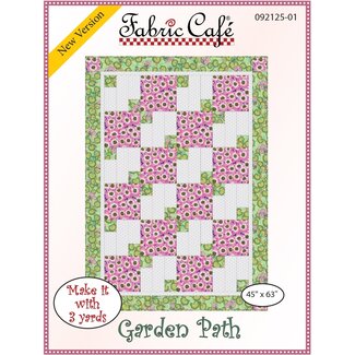 Fabric Cafe Garden Path  - 3 Yard Quilt Pattern