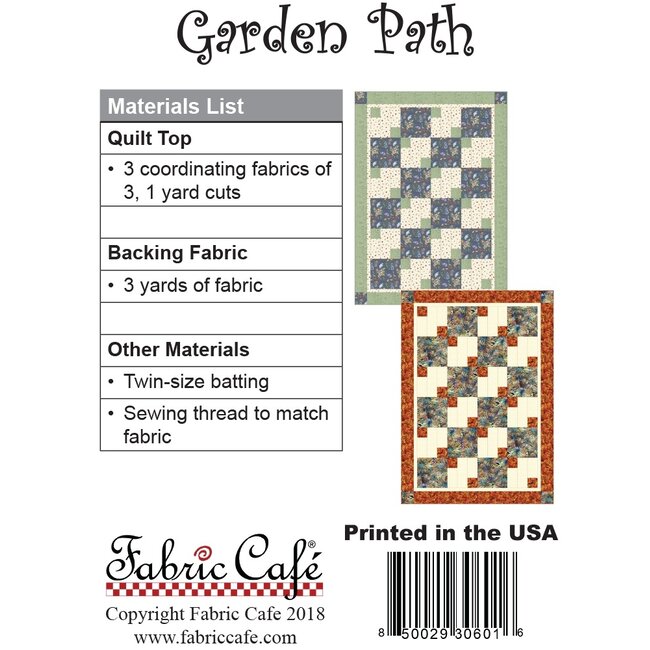 Garden Path  - 3 Yard Quilt Pattern
