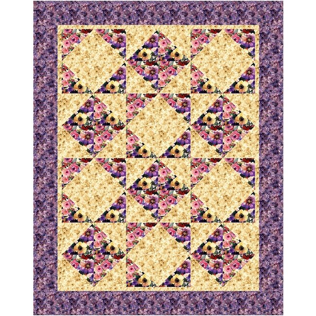 Tumbling Triangles - 3 Yard Quilt Pattern
