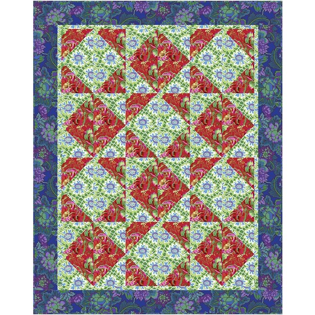 Tumbling Triangles - 3 Yard Quilt Pattern