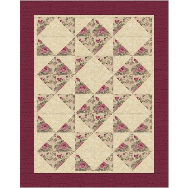 Tumbling Triangles - 3 Yard Quilt Pattern