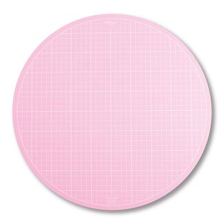 Riley Blake Designs Round Rotating Cutting Mat 10in Pink