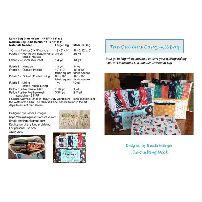 Carry All Bag Pattern