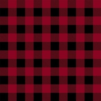 International Textiles Canadian Christmas II, Red Plaid 108" Wide  - (51462A) $0.30 per cm or $30/m