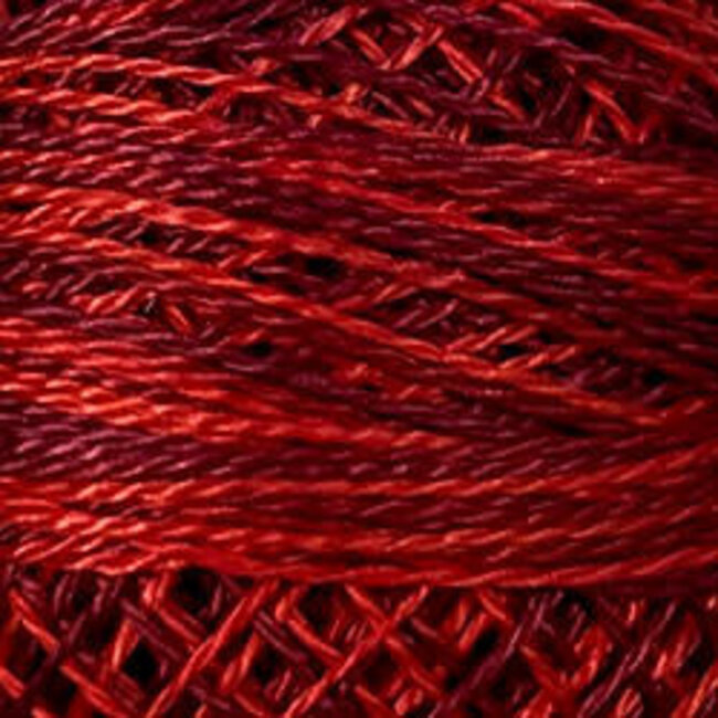 Perle Cotton Size 12, Varigates:  M43 - Vibrant Reds