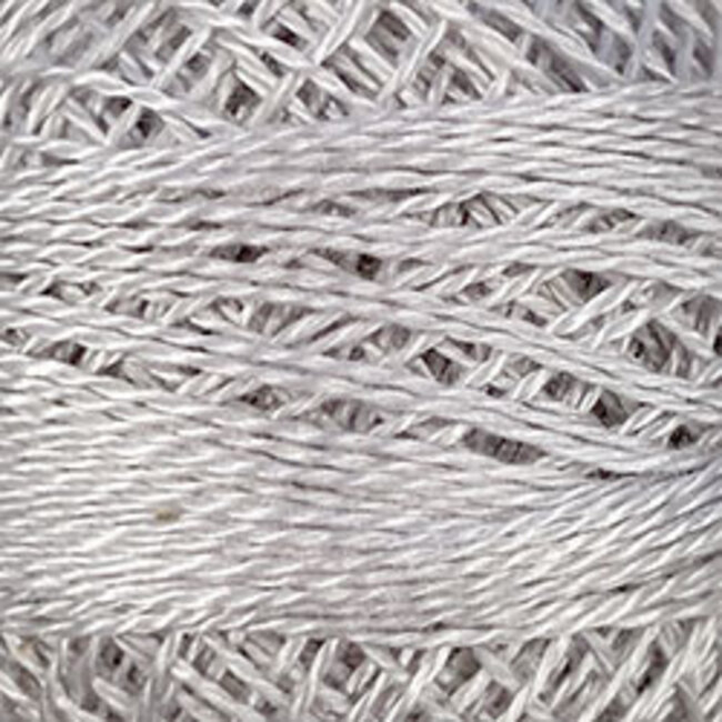 Perle Cotton Size 8, Solids: 117 - White Smoke Gray