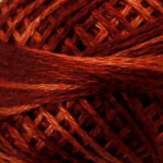 Valdani 3 Strand Cotton Floss: H201 - Rust - Heirloom Collection
