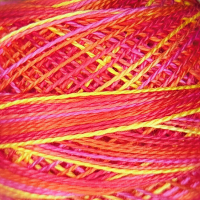 Perle Cotton Size 12, Varigates:  V11 - Amsterdam's Tulips