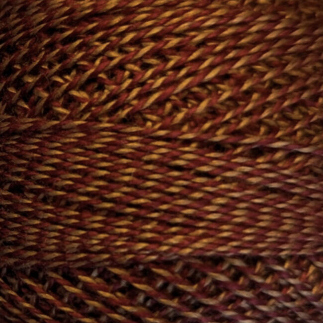 Perle Cotton Size 12, Varigates:  PT21 - Fox Tail