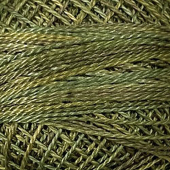 Perle Cotton Size 12, Varigates:  P2 - Olive Green - Vintage Hues Sampler