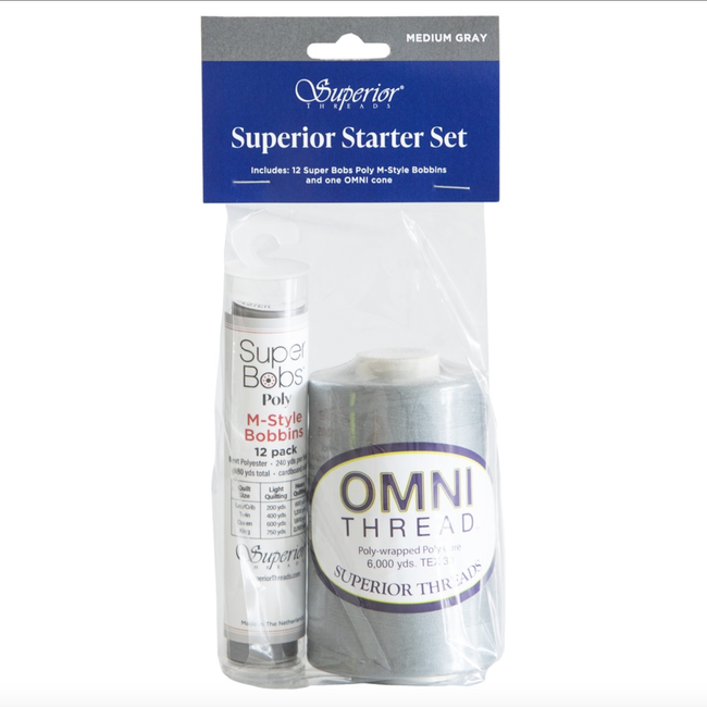 Superior Starter Set - OMNI™ & Bobbins - Medium Gray