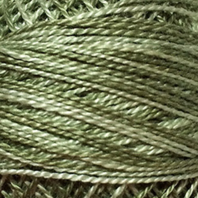 Perle Cotton Size 12, Varigates:  O579 - Faded Olive