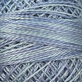 Valdani Perle Cotton Size 12, Varigates:  O558 - Blue Suave