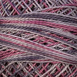 Valdani Perle Cotton Size 12, Varigates:  O542 - Vintage Lavender