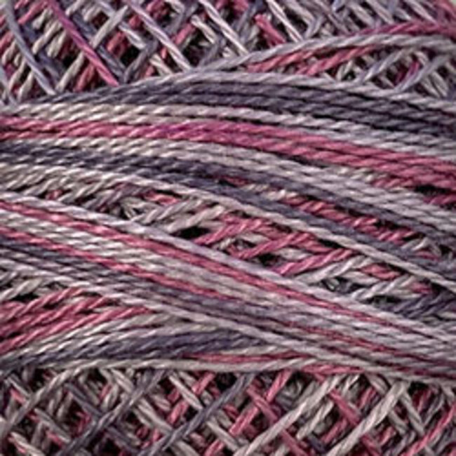 Perle Cotton Size 12, Varigates:  O542 - Vintage Lavender