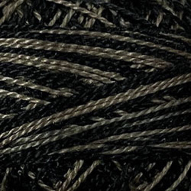 Perle Cotton Size 12, Varigates:  O540 - Black Olives