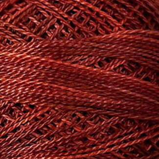 Valdani Perle Cotton Size 12, Varigates:  O532 - Shaded Brick
