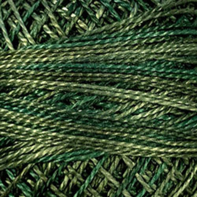 Perle Cotton Size 12, Varigates:  O526 - Green Pastures