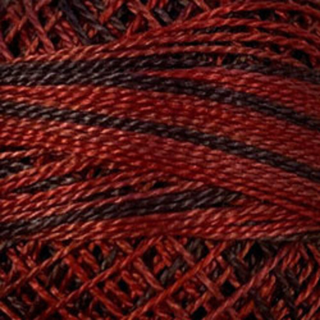 Perle Cotton Size 12, Varigates:  O523 - Cherry Basket