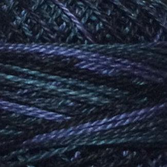 Valdani Perle Cotton Size 12, Varigates:  M91 - Black Night