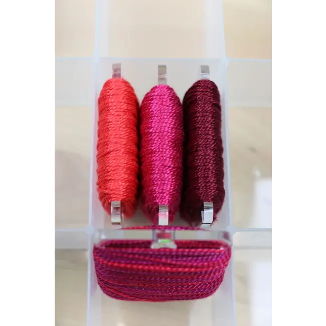 Extra Long Acrylic Bobbins, set of 13 - Clear