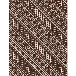 Wilmington Prints Baking Up Joy, Icing Stripe Chocolate $0.23 per cm or $23/m