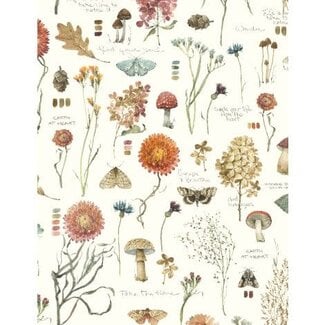 Wilmington Prints Season's Study,  Large All Over, Cream $0.23 per cm or $23/m