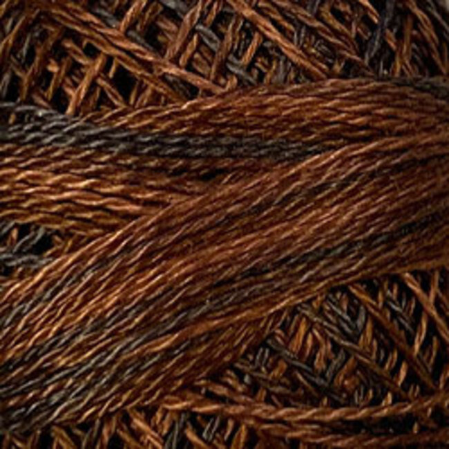 Perle Cotton Size 12, Varigates:  M90 - Chocolate Brownies