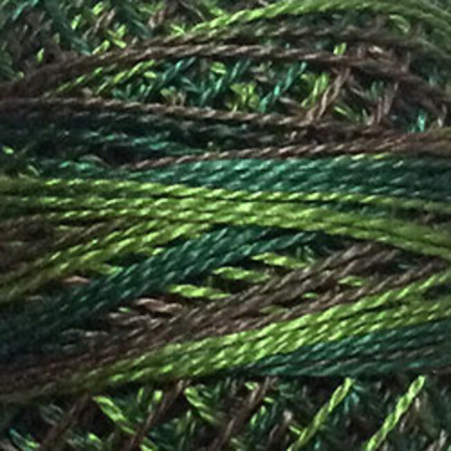 Perle Cotton Size 12, Varigates:  M82 - Backyard Greenfield