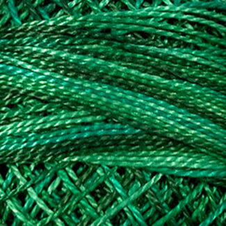 Valdani Perle Cotton Size 12, Varigates:  M79 - Explosion in Greens