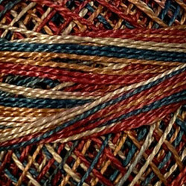 Perle Cotton Size 12, Varigates:  M70 - The Nutcracker