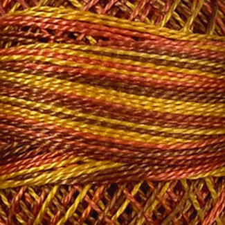Valdani Perle Cotton Size 12, Varigates:  M7 - Fall Leaves