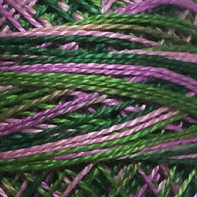 Perle Cotton Size 12, Varigates:  M69 - Lilac Bouquet