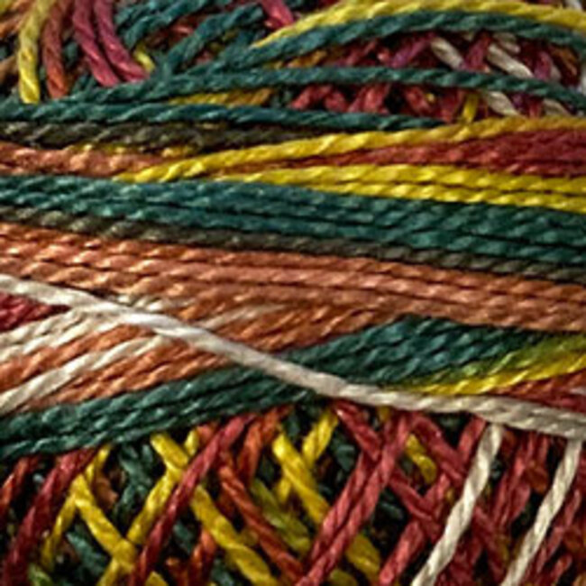 Perle Cotton Size 12, Varigates:  M56 - Moose Lodge