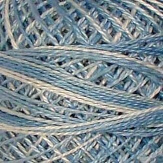 Valdani Perle Cotton Size 12, Varigates:  M42 - Summer Sky