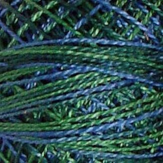 Valdani Perle Cotton Size 8, variegated: V15 - Algae