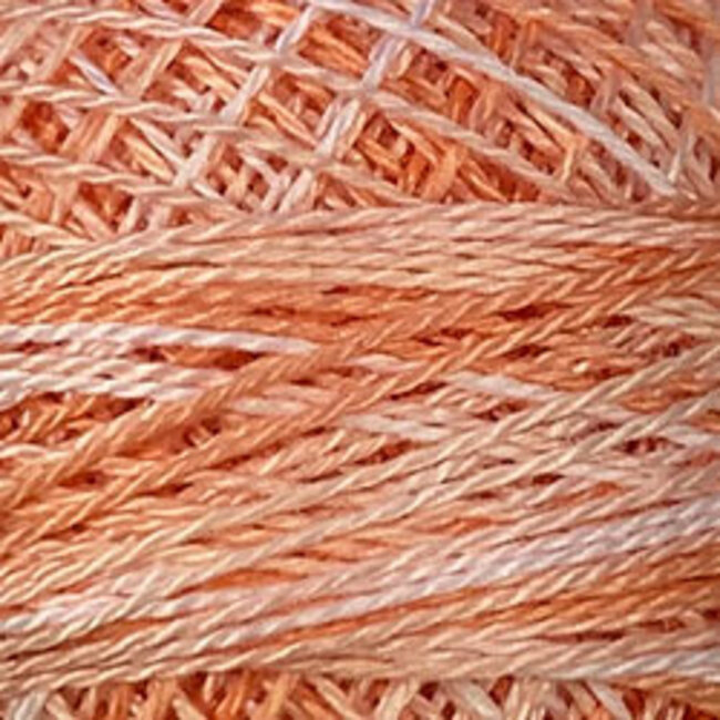 Perle Cotton Size 12, Varigates:  M22 - Peaches