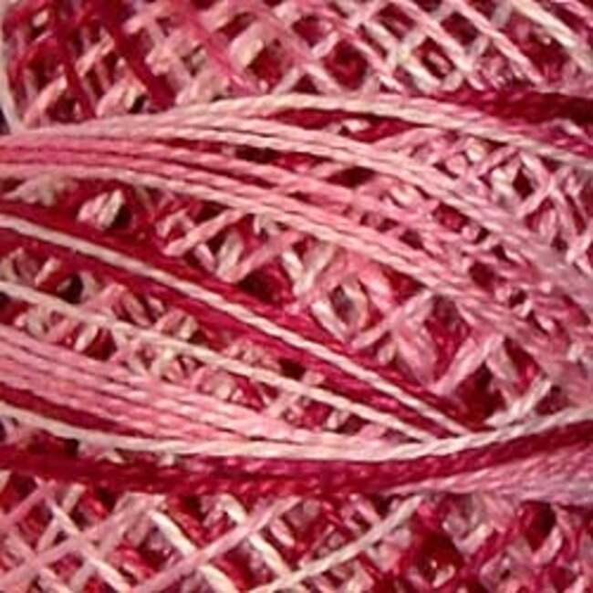 Perle Cotton Size 12, Varigates:  M1 - Strawberry Cream