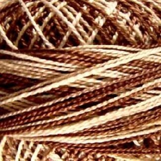 Valdani Perle Cotton Size 12, Varigates:  M - Cappuccino