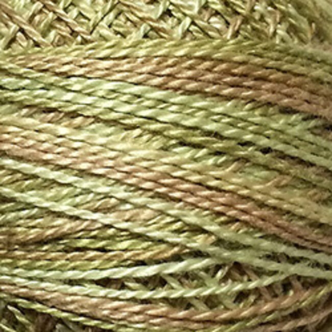 Perle Cotton Size 12, Varigates:  JP8 - Spring Leaves - Muddy Monet Collection