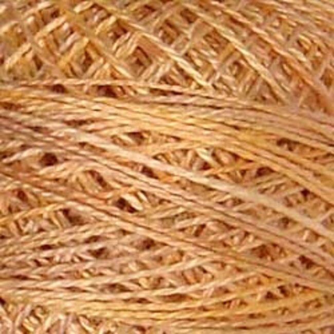 Perle Cotton Size 12, Varigates:  JP7 - Faded Marygold - Muddy Monet for J. Paton