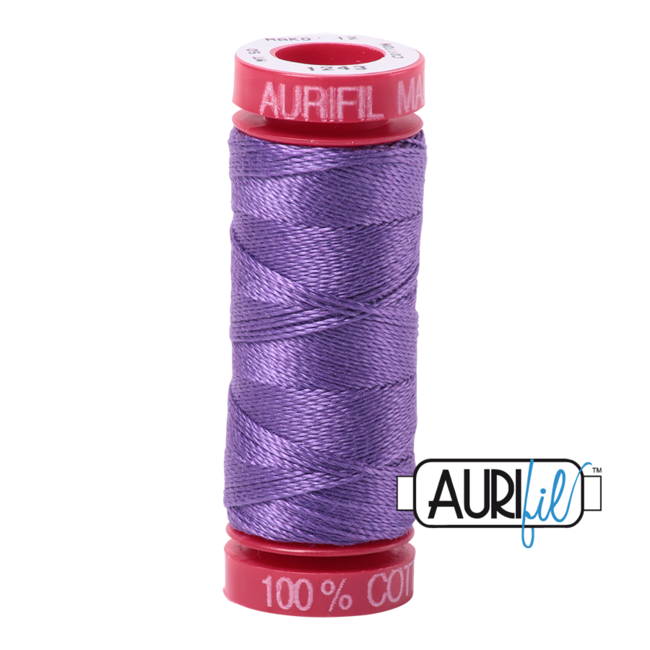 AURIFIL 12 WT DUSTY LVENDER 1243 Small Spool