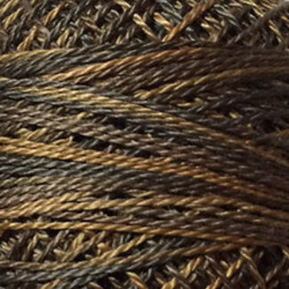 Valdani Perle Cotton Size 8, variegated: P9 - Bronze - Vintage Hues Sampler