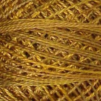 Valdani Perle Cotton Size 8, variegated: P5 - Tarnished Gold -Vintage Hues Sampler