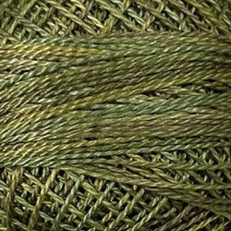 Valdani Perle Cotton Size 8, variegated: P2 - Olive Green - Vintage Hues Sampler