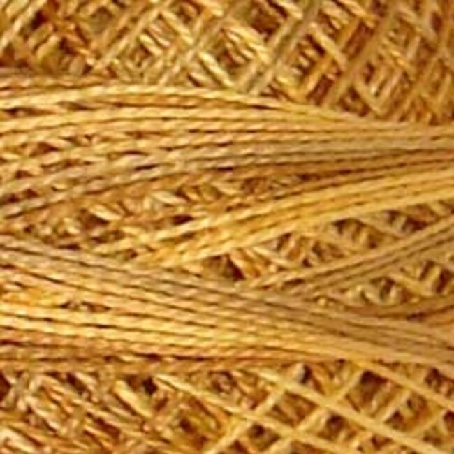 Perle Cotton Size 12, Varigates:  JP2 - Spun Gold -  Muddy Monet for J. Paton