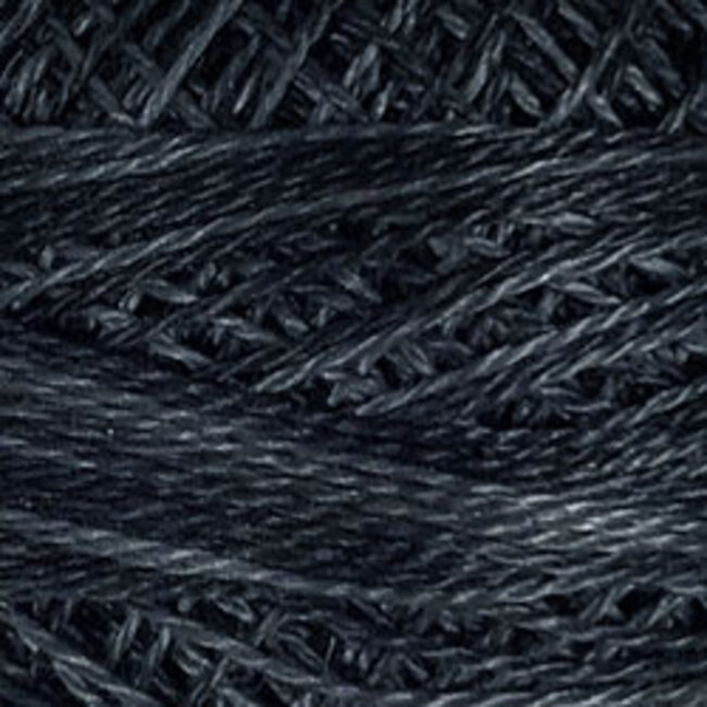 Perle Cotton Size 12, Varigates:  H211 - Blue Black - Heirloom Collection