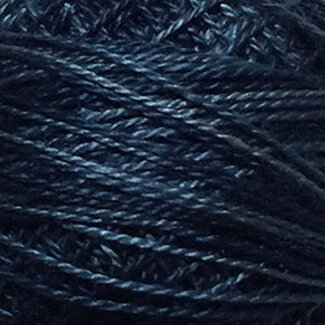 Valdani Perle Cotton Size 12, Varigates:  H207 - Darkened Blue - Heirloom Collection