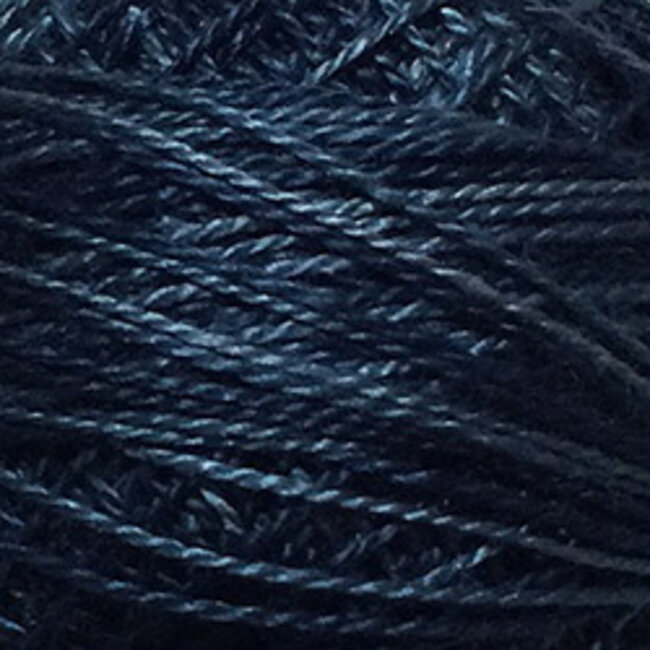 Perle Cotton Size 12, Varigates:  H207 - Darkened Blue - Heirloom Collection